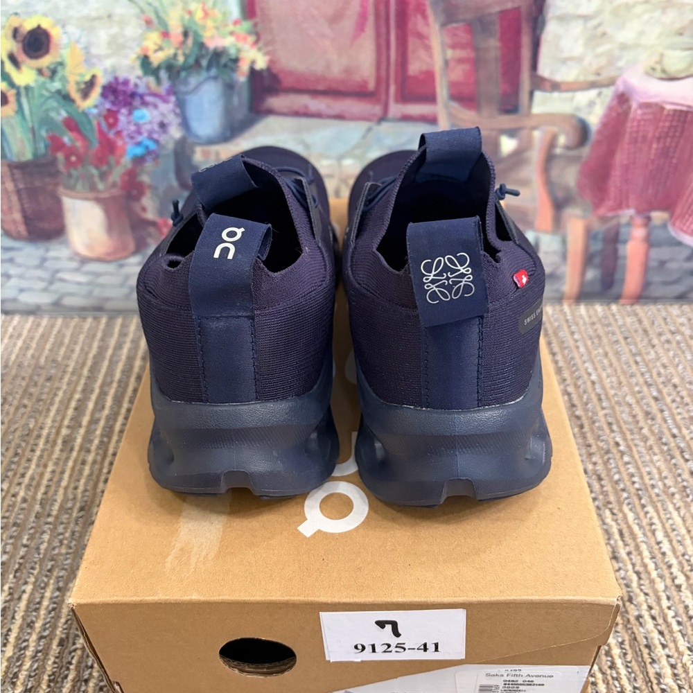 On+LOEWE Cloudtilt All Navy Sneakers - Picture 6 of 11